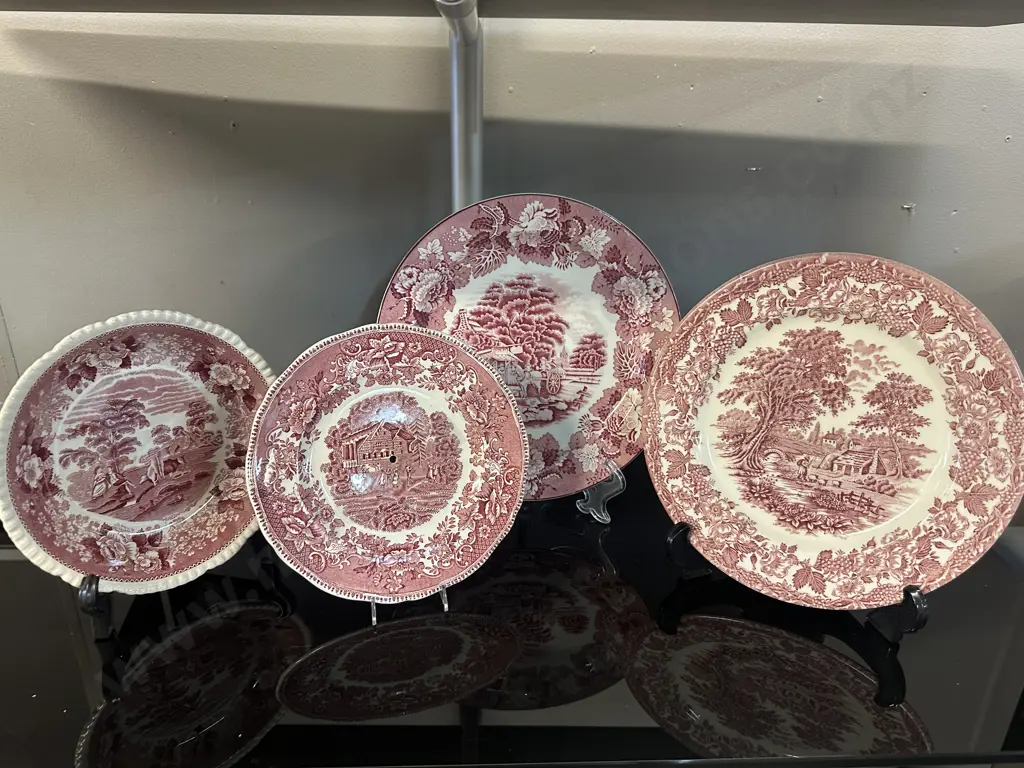 Enoch Woods English Plate, Staffordshire Bowl Etc Image 1++