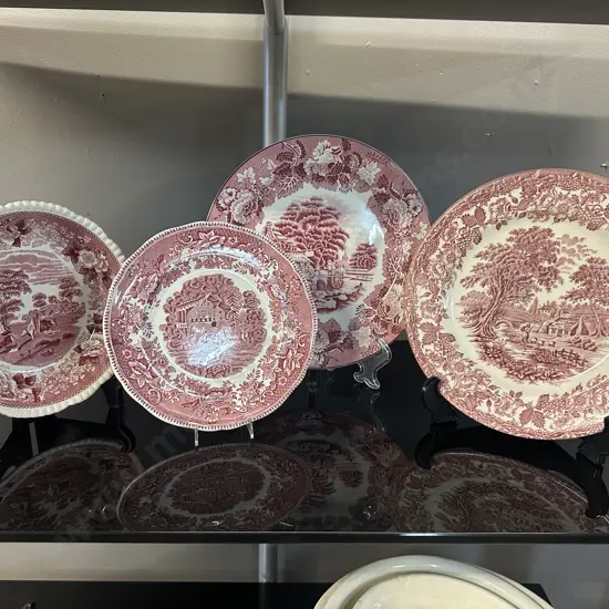 Enoch Woods English Plate, Staffordshire Bowl Etc
