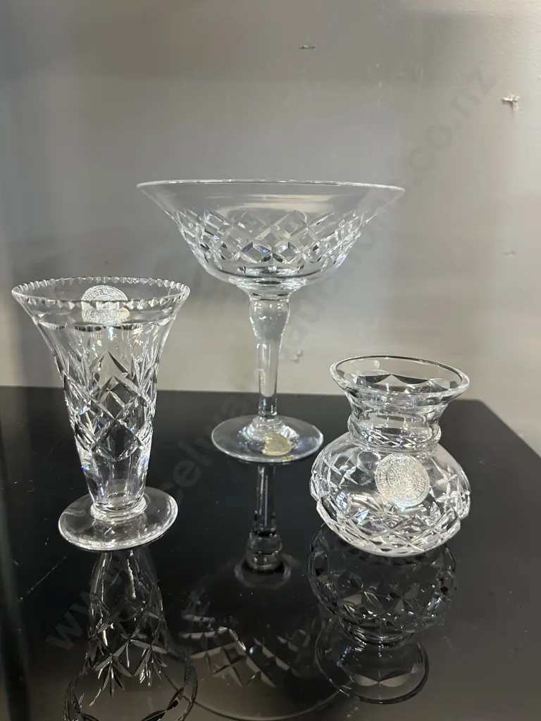 Webb Corbett Crystal Items Including Tassa & Vases Image 1++