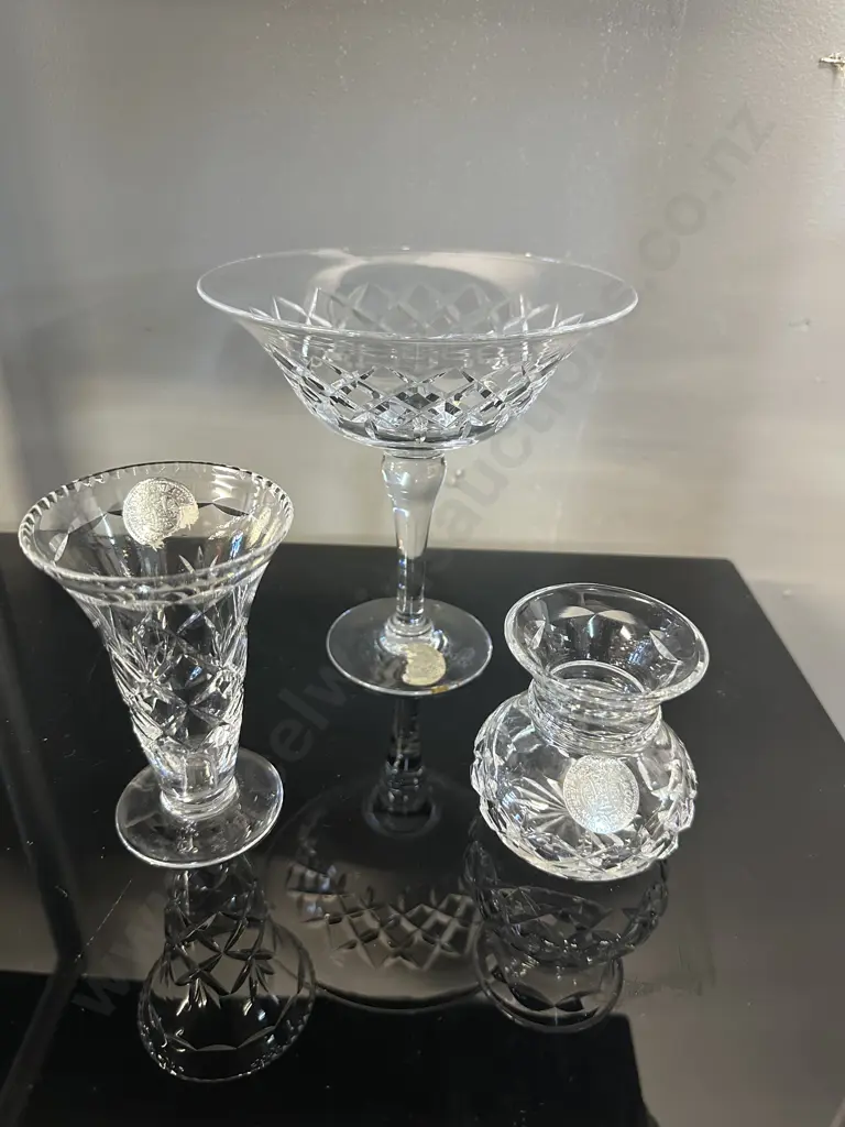 Webb Corbett Crystal Items Including Tassa & Vases Image 1++