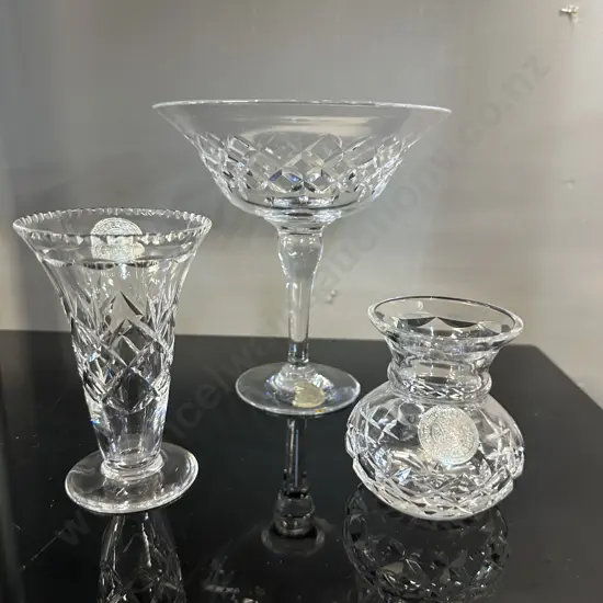 Webb Corbett Crystal Items Including Tassa & Vases