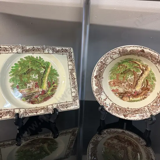 Royal Staffordshire AJ Wilkinson Ltd Rural Scenes Bowl & Plate