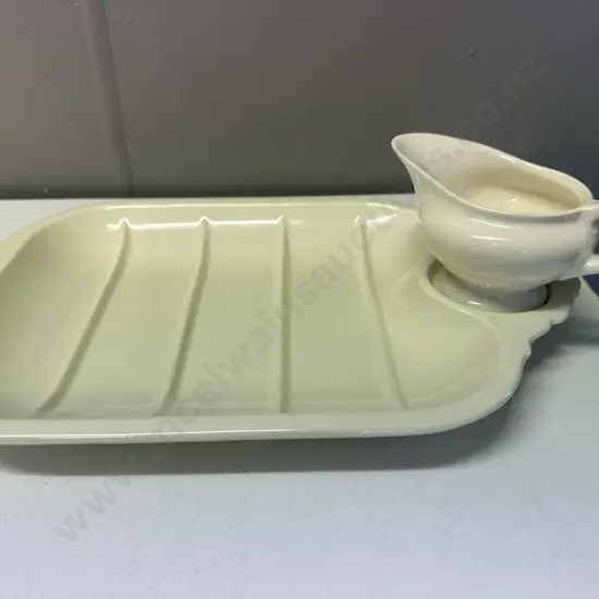West German Ceramic Serving Plate & Jug #7422
