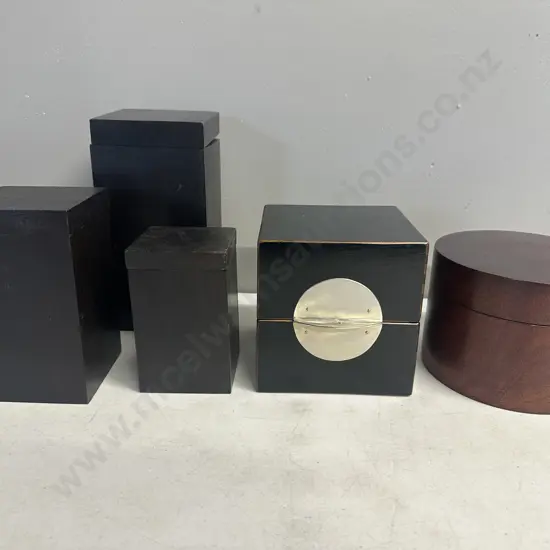 Selection Of Wooden Storage Boxes