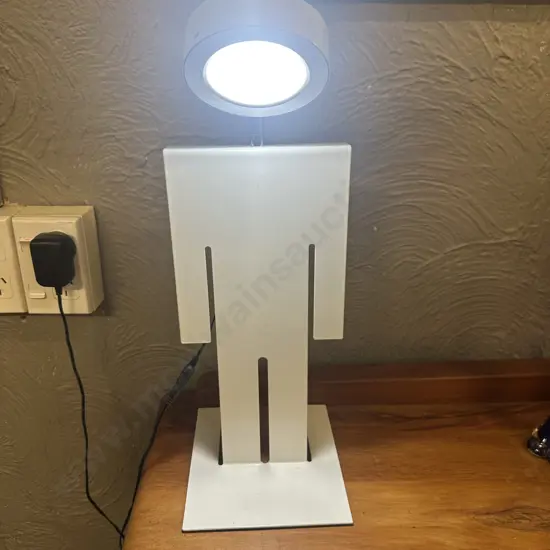 Modernist White Led Desk Lamp H38cm.