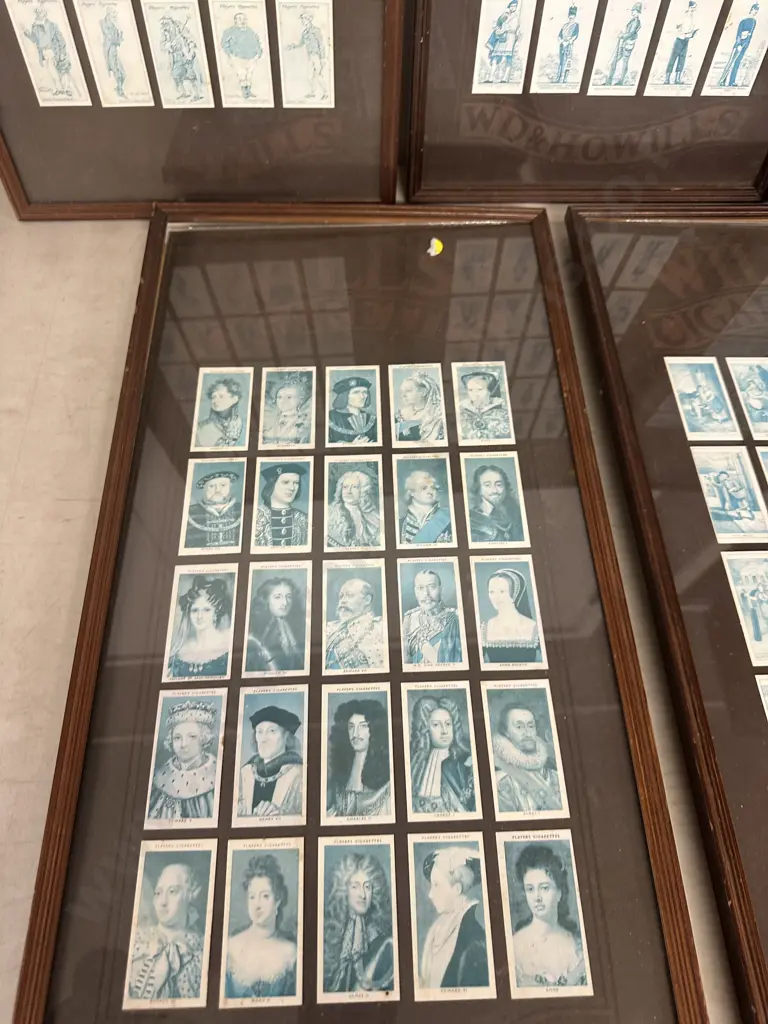 Vintage WD-Howills Framed Collection Of Cigarette Cards x5 Image 1++