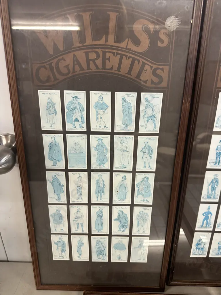 Vintage WD-Howills Framed Collection Of Cigarette Cards x5 Image 1++
