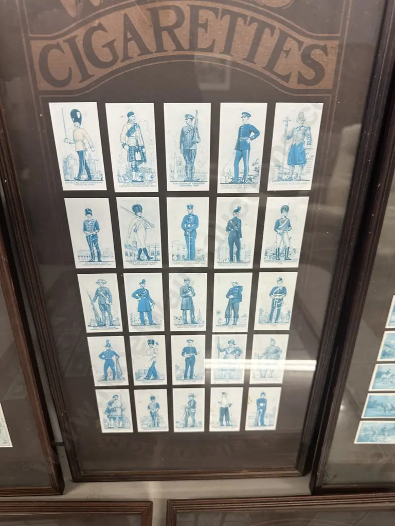 Vintage WD-Howills Framed Collection Of Cigarette Cards x5 Image 1++