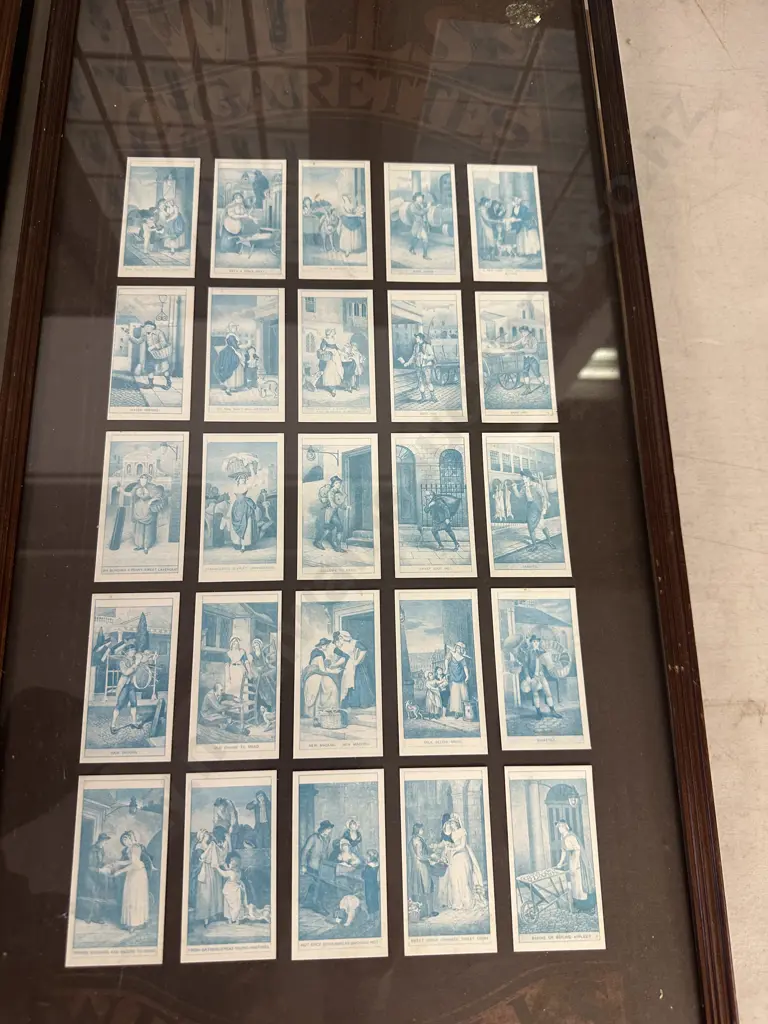 Vintage WD-Howills Framed Collection Of Cigarette Cards x5 Image 1++