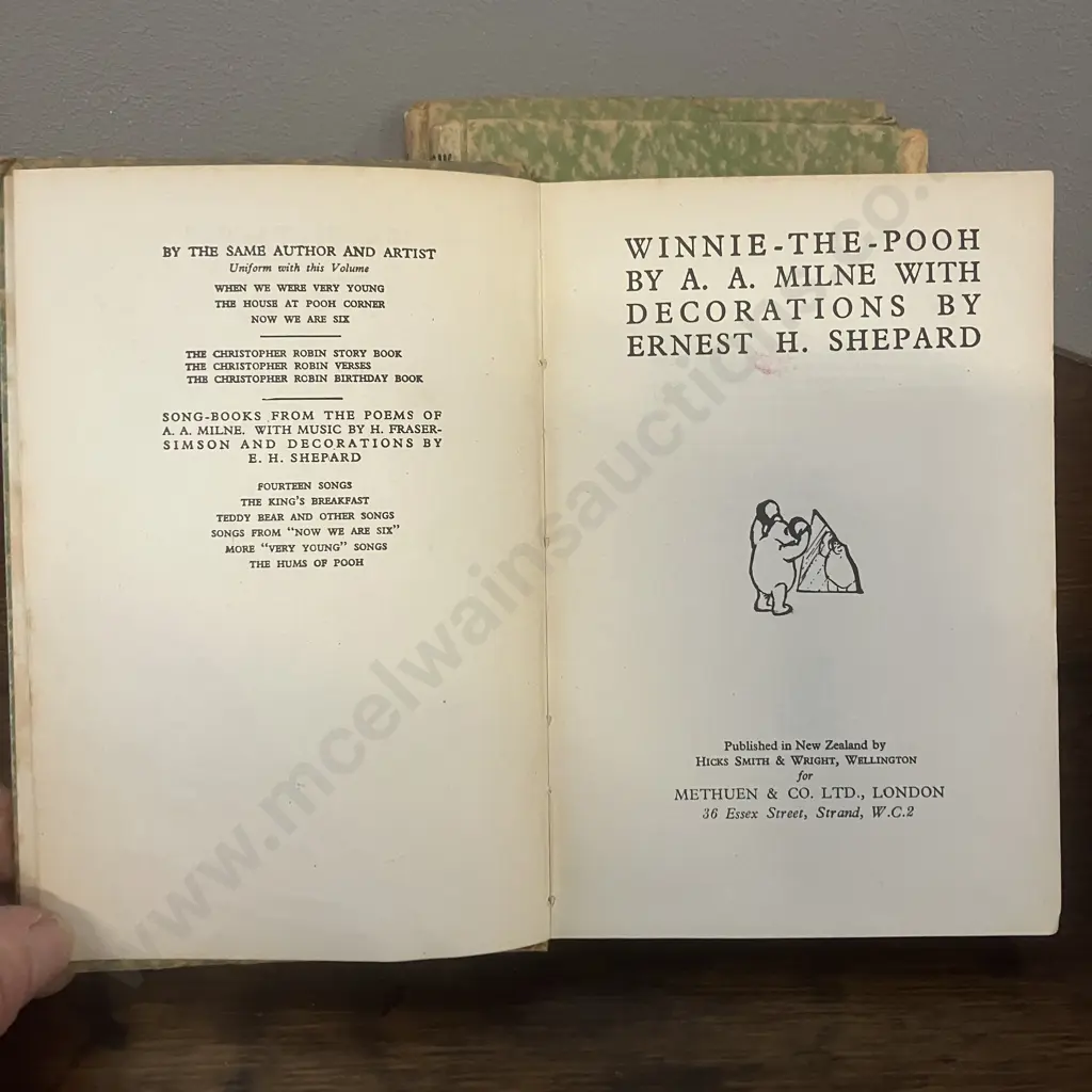 A. A. Milne's Winnie-The-Pooh, When We Were Very Young, Now We Are Six (1944), Illustrations By E H Shepard Image 1++