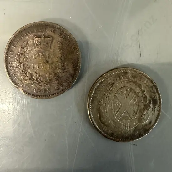 1813 Essequibo & Demerary 1/2 Stiver Token & 1837 Bank Of Canada One Penny Token 