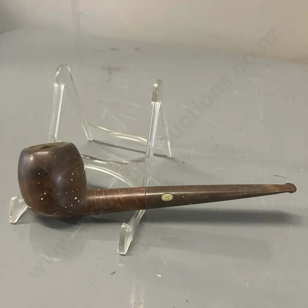 Vintage GBD Deluxe RJ33 Tobacco Pipe London Made With GBD Brass Inset Logo Image 1++