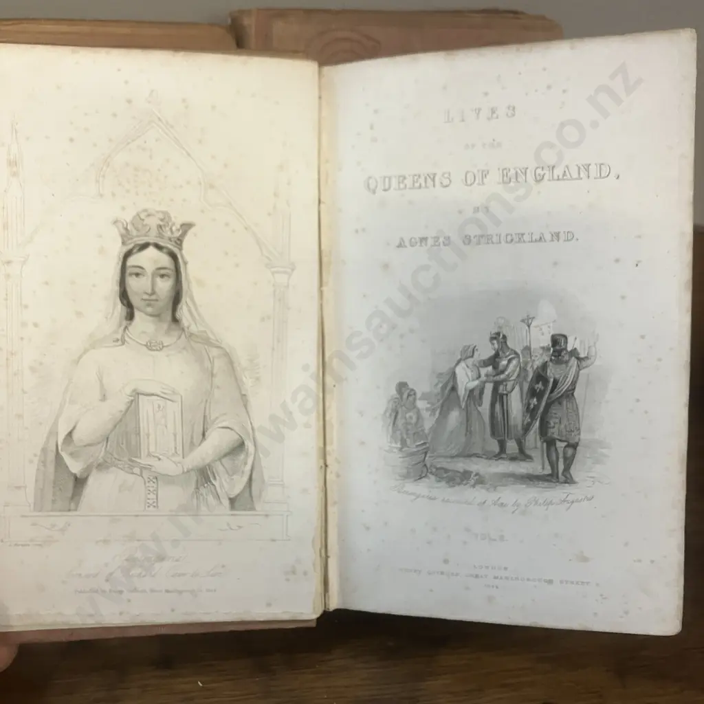 Agnes Strickland. Lives Of The Queens of England From The Norman Conquest (1845) Vol I & II With Vol III (1841) Image 1++