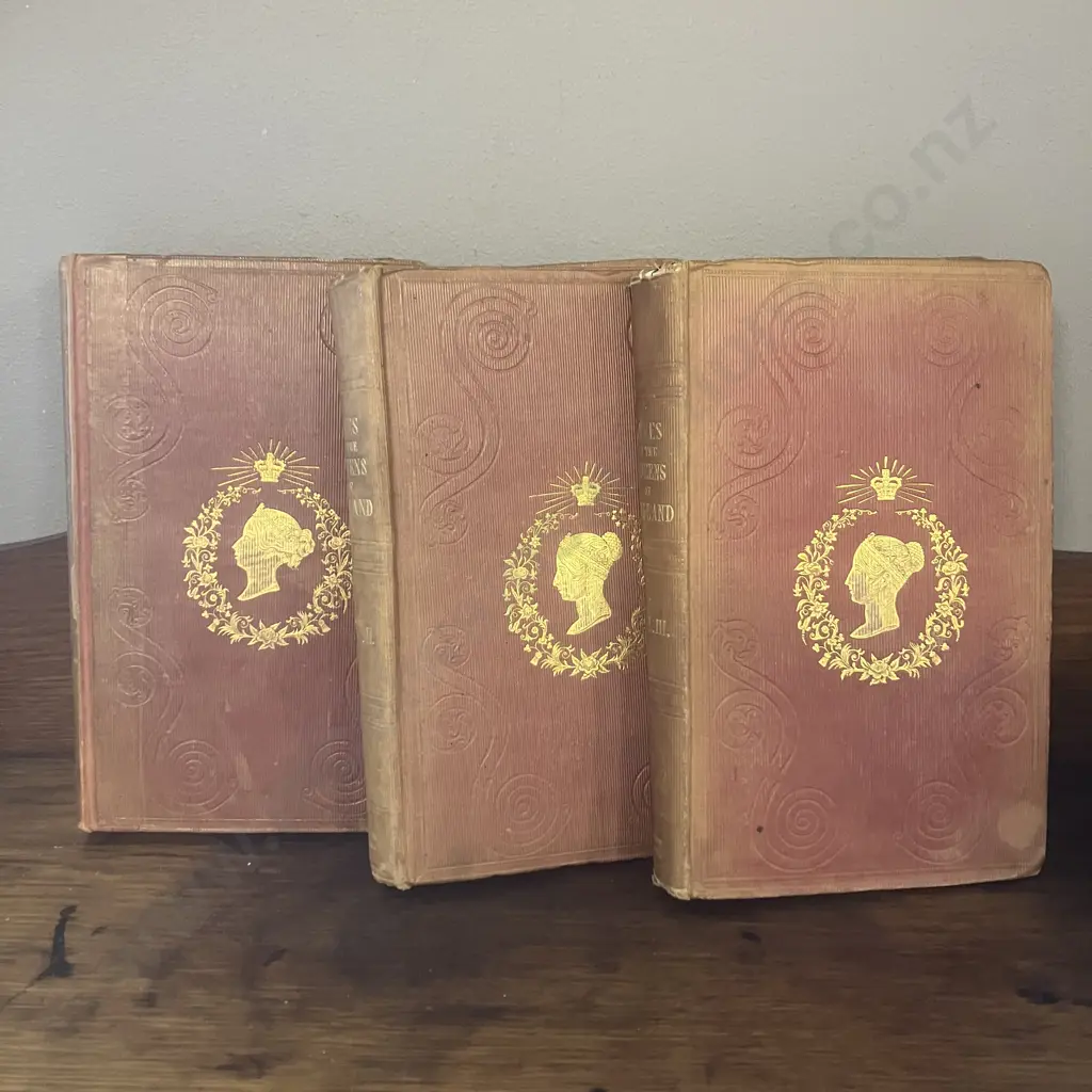 Agnes Strickland. Lives Of The Queens of England From The Norman Conquest (1845) Vol I & II With Vol III (1841) Image 1++