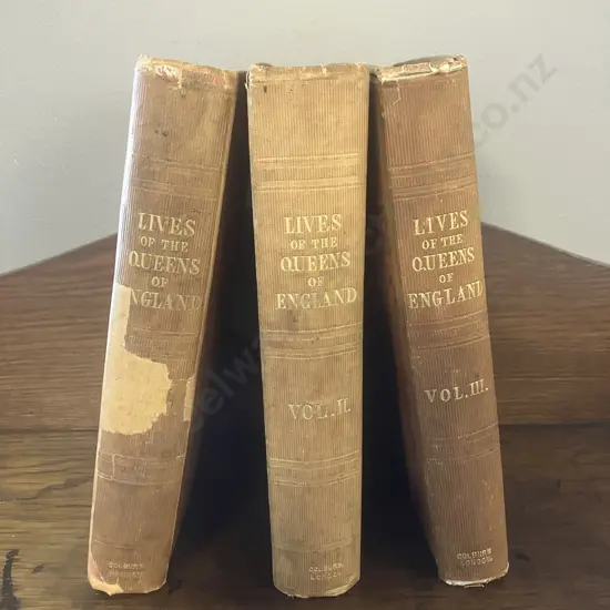 Agnes Strickland. Lives Of The Queens of England From The Norman Conquest (1845) Vol I & II With Vol III (1841)