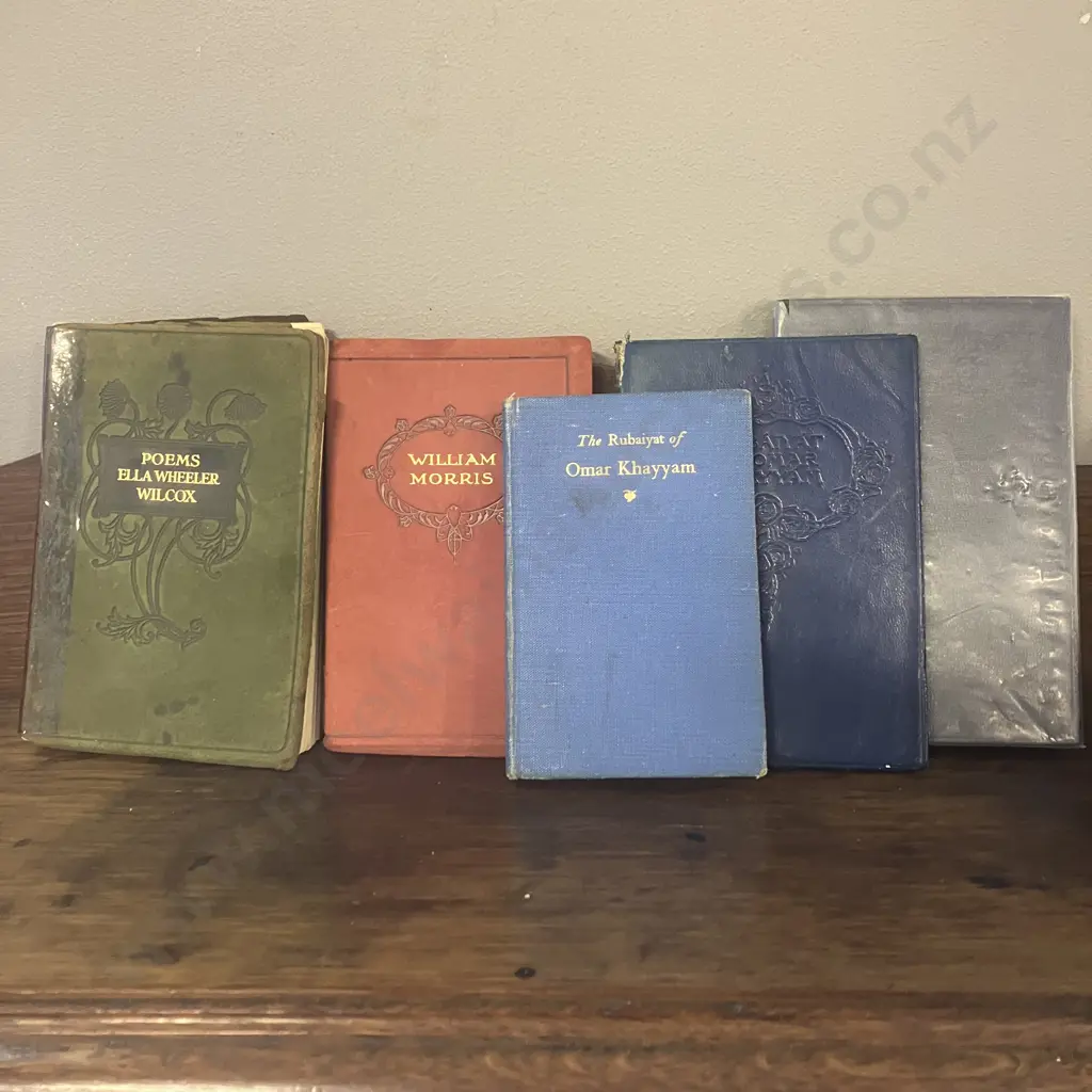 Rare 1920s William Morris Poetry Book - lllustrated & Poems By Ella Wheeler Wilcox, Bound In Suede Boards Image 1++