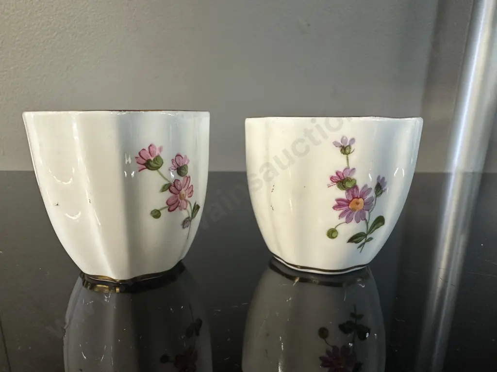 Pair Of Royal Crown Derby 'Derby Posies' Egg Cups C1950 Image 1++