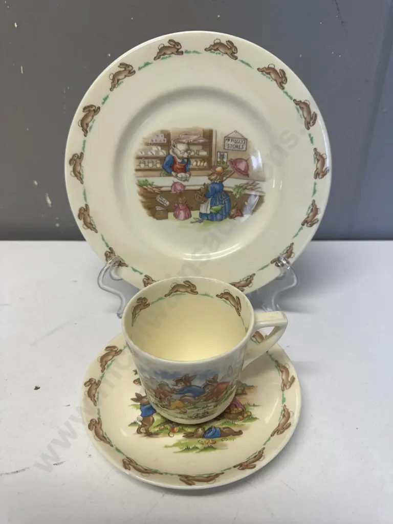 Royal Doulton Bunnykins Childrens Three Piece Dinnerware Image 1++
