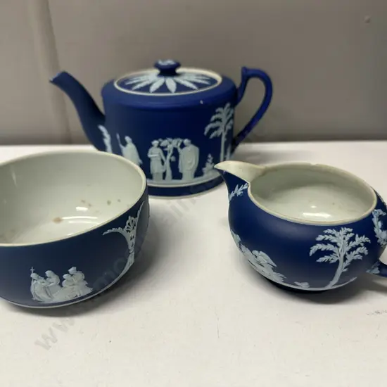 Wedgwood Teapot, Jug & Creamer 