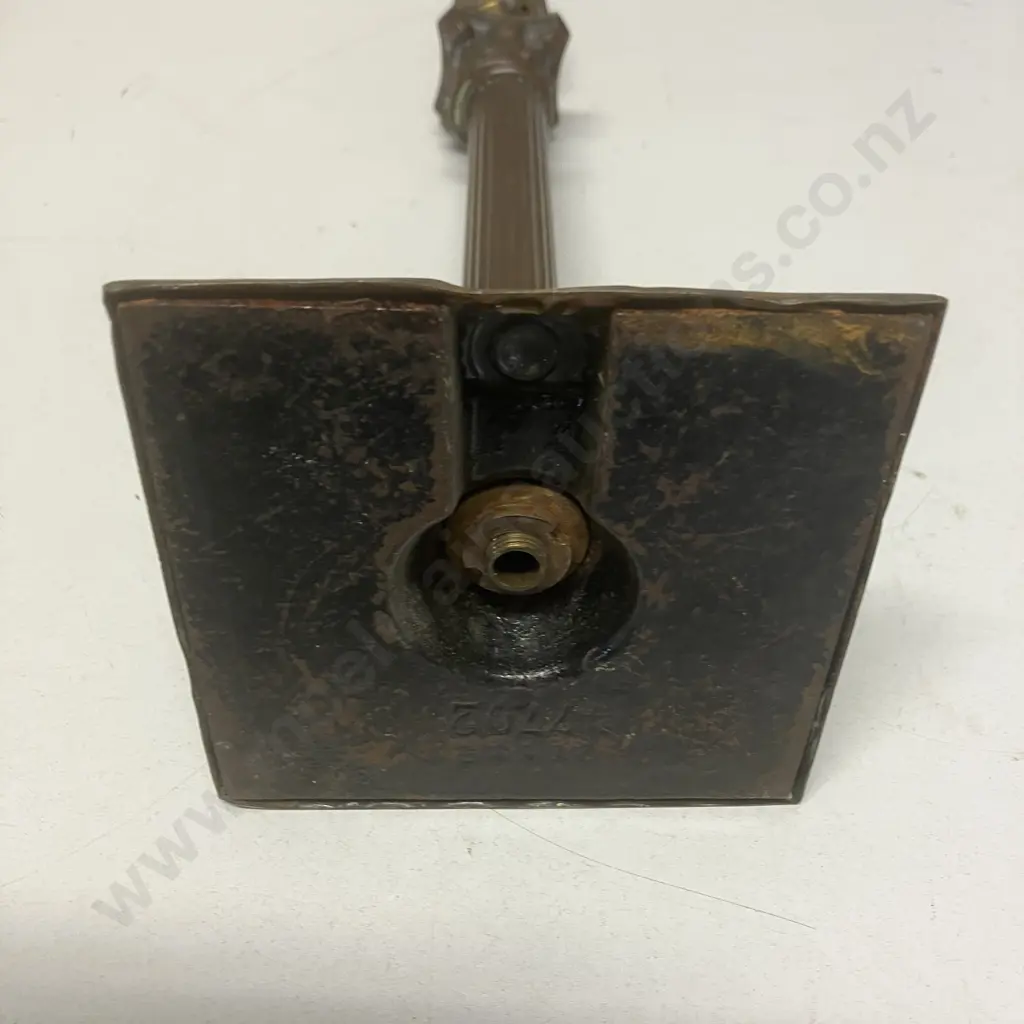 Vintage Copper Corinthian Column Lamp Base Only (No Electrics) H29cm Image 1++