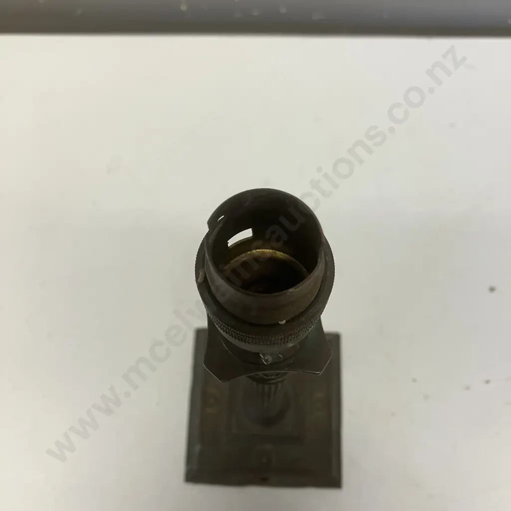 Vintage Copper Corinthian Column Lamp Base Only (No Electrics) H29cm Image 1++