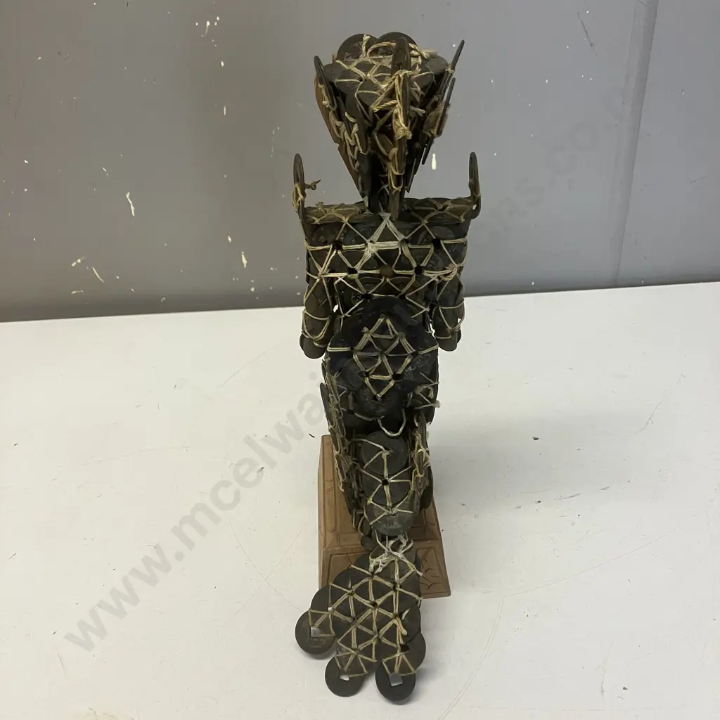 Vintage Balinese Kepeng Coin Statue. H30cm (As Found Condition) Image 1++