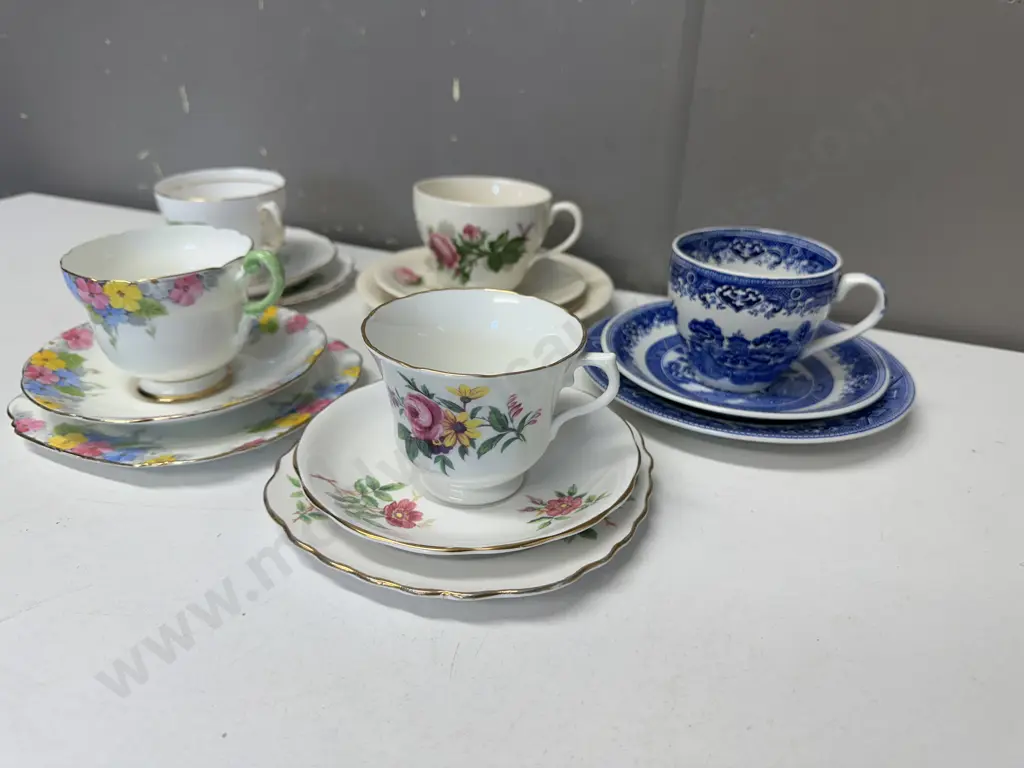 Vintage Trios x5 Including Old Willow, Paragon Etc Image 1++