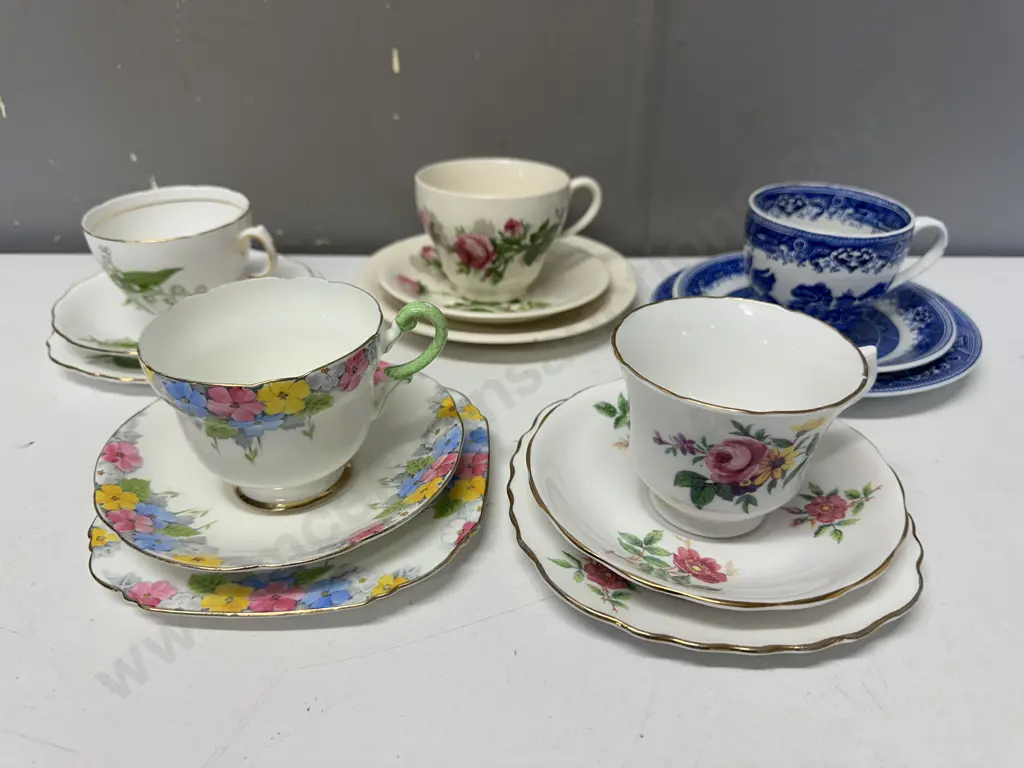 Vintage Trios x5 Including Old Willow, Paragon Etc Image 1++