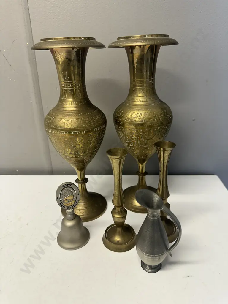 Selection Of Brass & Pewterware Image 1++