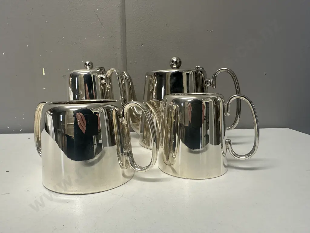 Sheffield Epns Silverware Including Coffee Pot, Water Jug, Sugar Bowl & Creamer Image 1++