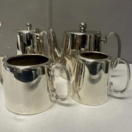 Sheffield Epns Silverware Including Coffee Pot, Water Jug, Sugar Bowl & Creamer