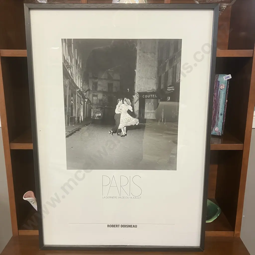 Robert Doisneau (1912 - 1994) 'PARIS La Derniere Valse Du 14 Juillet' Framed Print. 72 x 51cm Image 1++