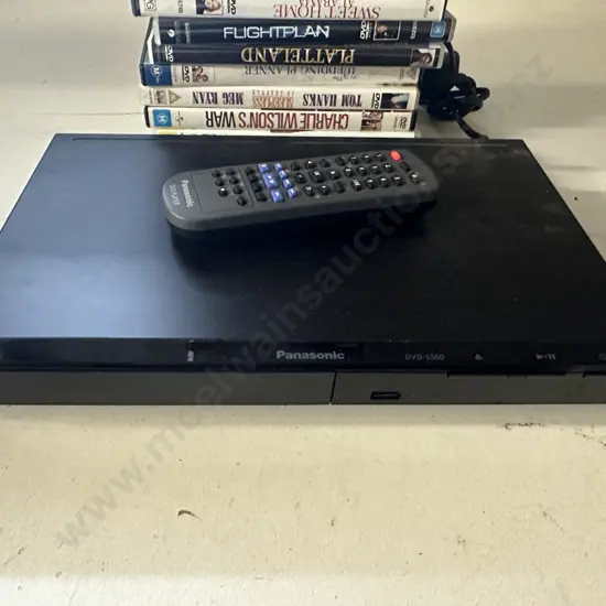 Panasonic DVD 5500 With Remote Control And Assorted DVDs