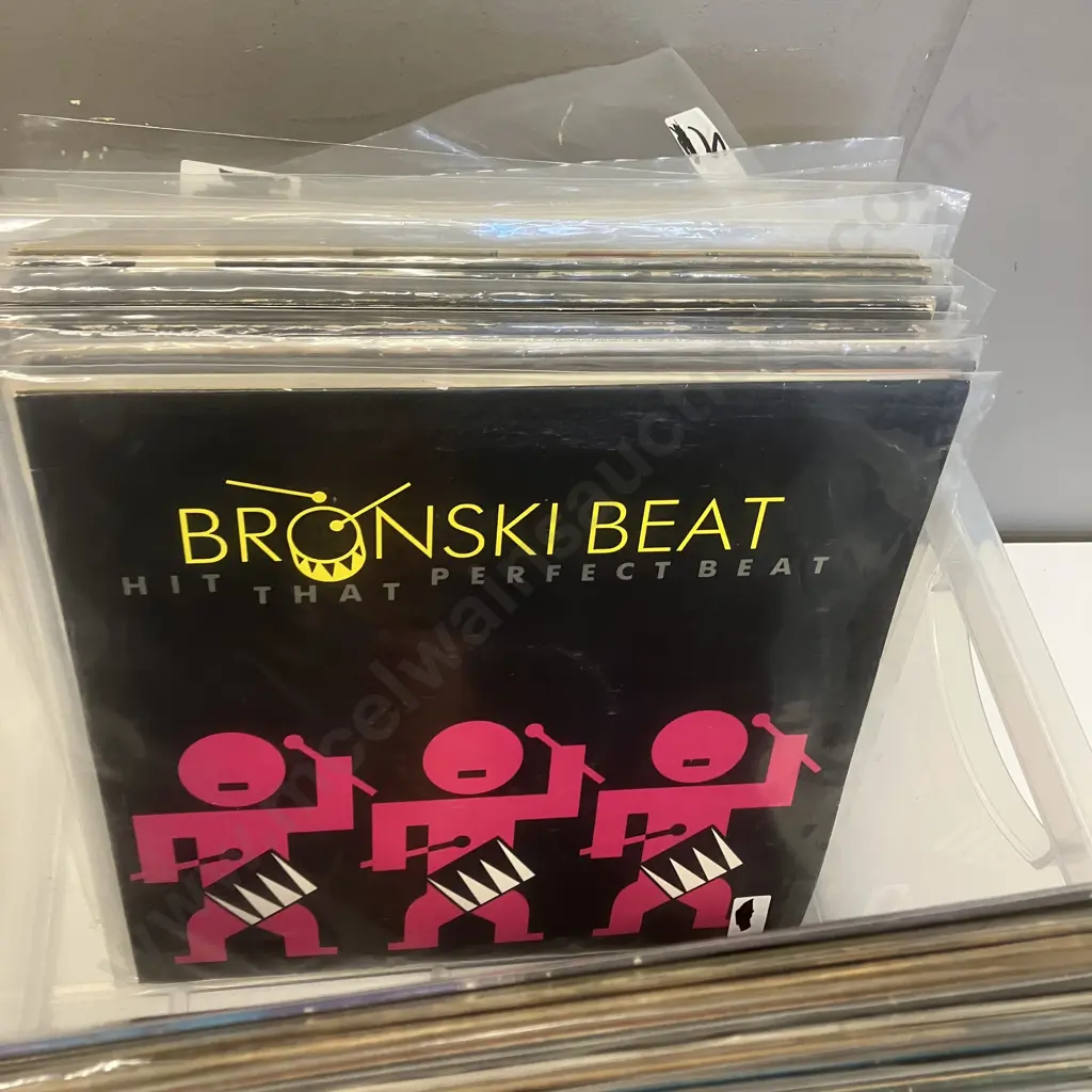 Clear Bin of 43 Vinyl LPs Image 1++