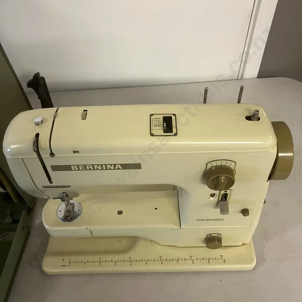 Vintage 1950s Bernina 707 Minimatic Zig Zag Multi- Decorative Stitch Sewing Machine, Serial Number 67148621 Image 1++