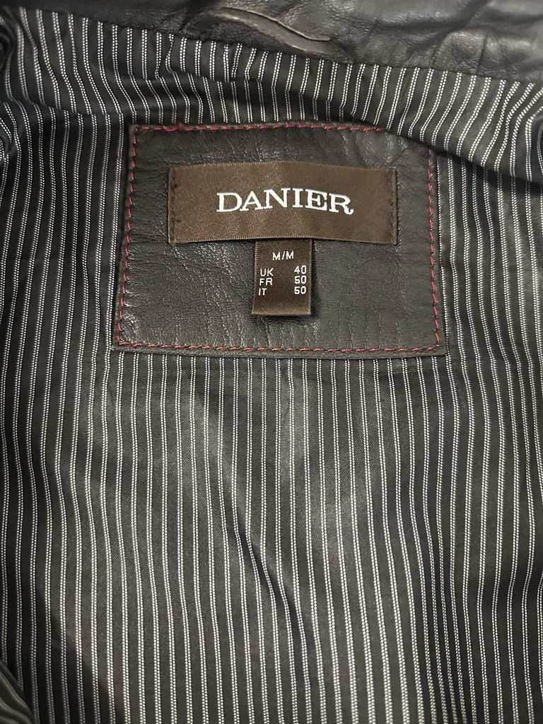 Danier Mens Jacket Dark Brown Size UK40 Image 1++