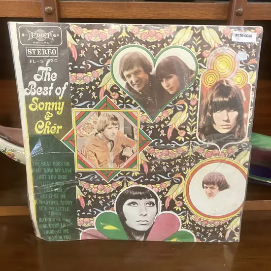 The Best of Sonny & Cher Vinyl LP, 1968 First Record FL-S1520 Scarce Taiwan Pressing - Unofficial Release