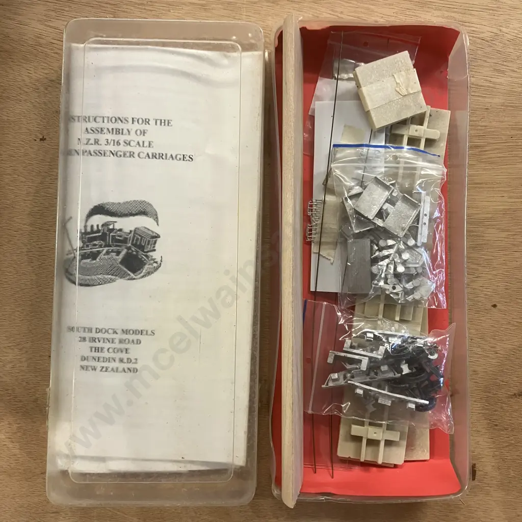 South Dock Models 'Z9' Bogie Wagon BP3277, 47' 6" Second Class Car BP7300, Second Class Car-Van BP3090 Image 1++