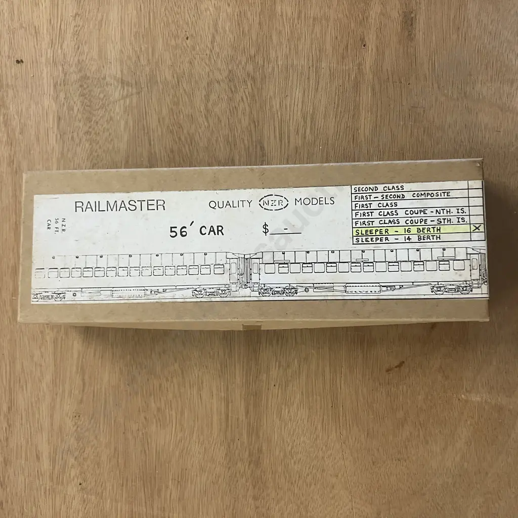 Railmaster N.Z.R. 56' Main Trunk Passenger Car Kit & 56' First Class Car Kit & Assorted Other Bits Image 1++