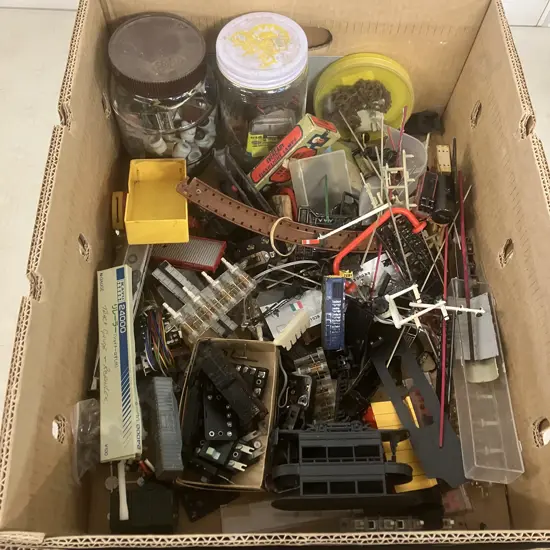 Box Lot Assorted Model Railway Items Etc