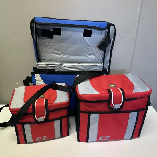Three Chiller Bags With Ice Packs