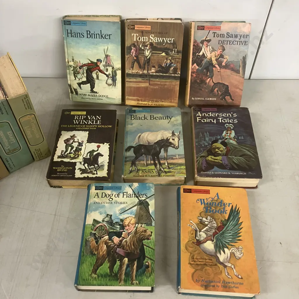 Vintage 1960's Companion Library Books - Lot of 30 Classic Children's Titles, (15 x Double Hardcover) Image 1++