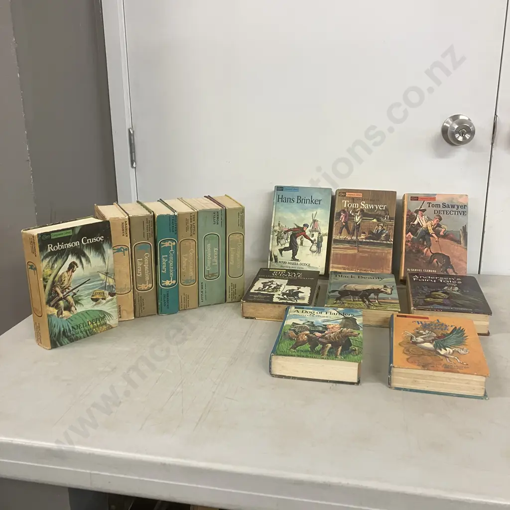 Vintage 1960's Companion Library Books - Lot of 30 Classic Children's Titles, (15 x Double Hardcover) Image 1++