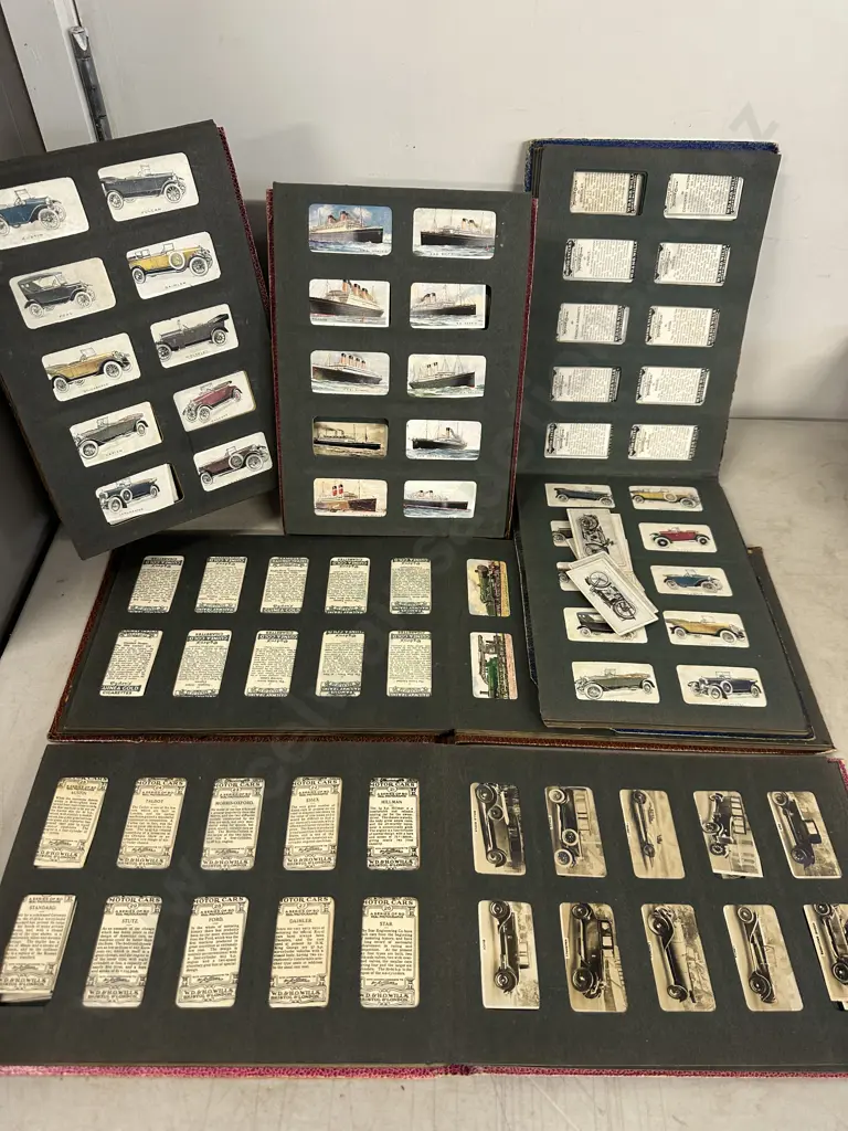 Selection Of 'The Three Castles' Cigarettes Picture Albums Including Cars, Trains Etc Image 1++