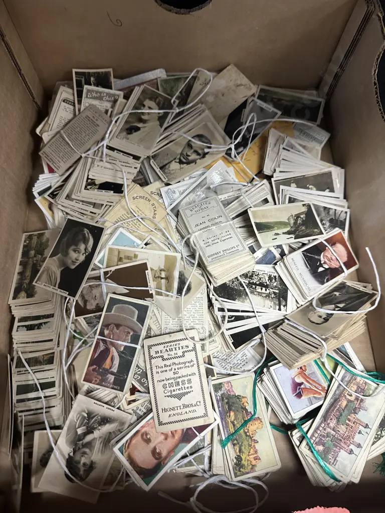 Selection Of Cigarrete Cards Box Of Image 1++