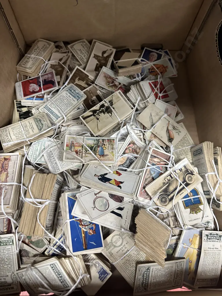 Selection Of Cigarrete Cards Box Of Image 1++