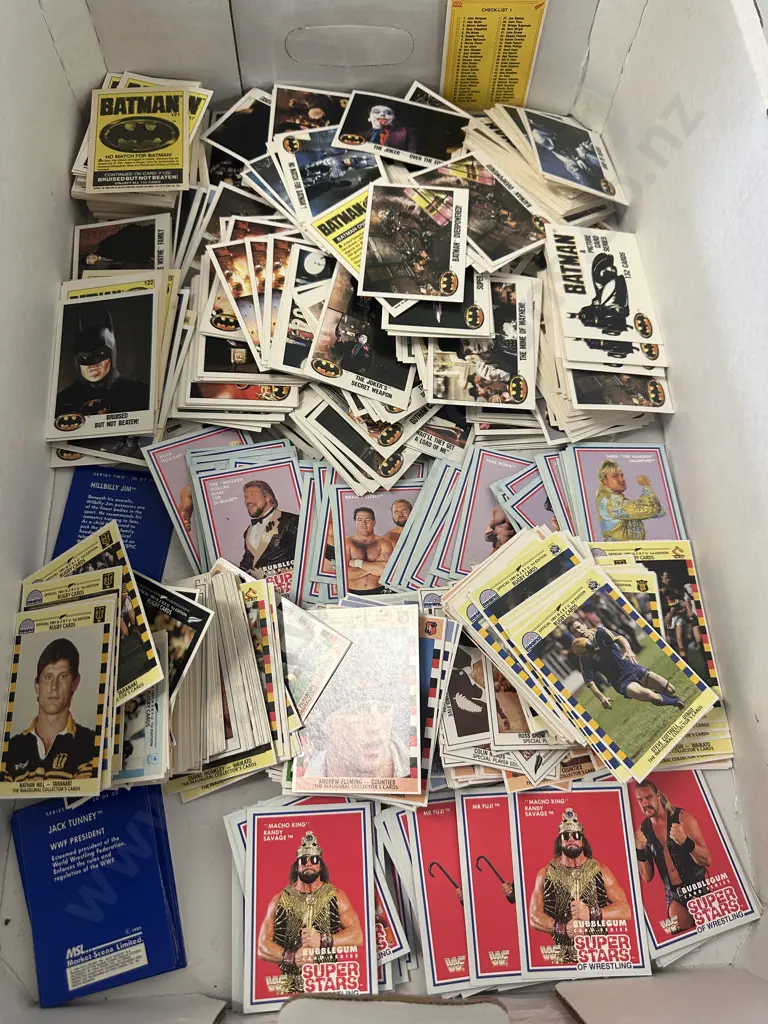Large Selection Of Various Trading/Collectors Cards Including Batman, Sports, Superstars Of Wrestling Etc Image 1++