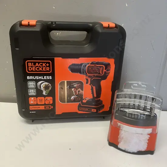 Black & Decker Brushless 18V Set With Bit Pack
