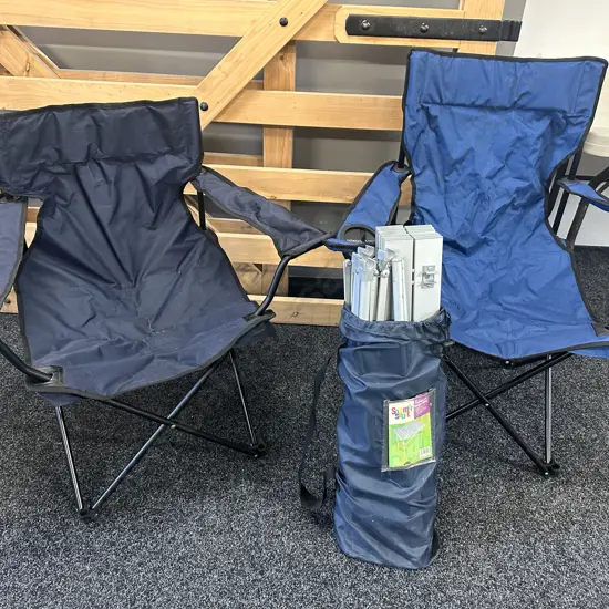 Aluminium  Camp Table & Fold Up Camp Chairs 