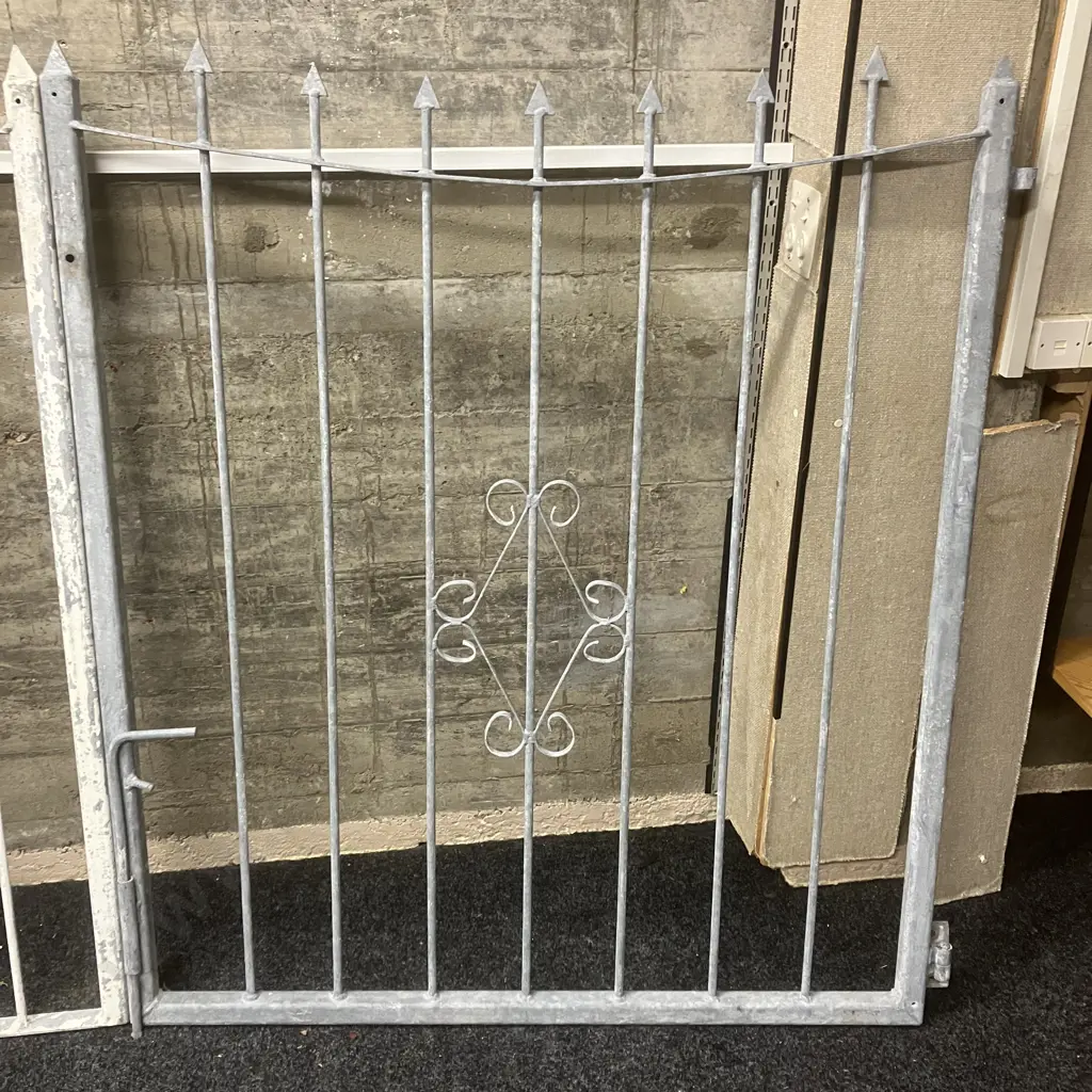 Pair of Steel Driveway Gates With Arrow Finials. 134 x 234cm Image 1++